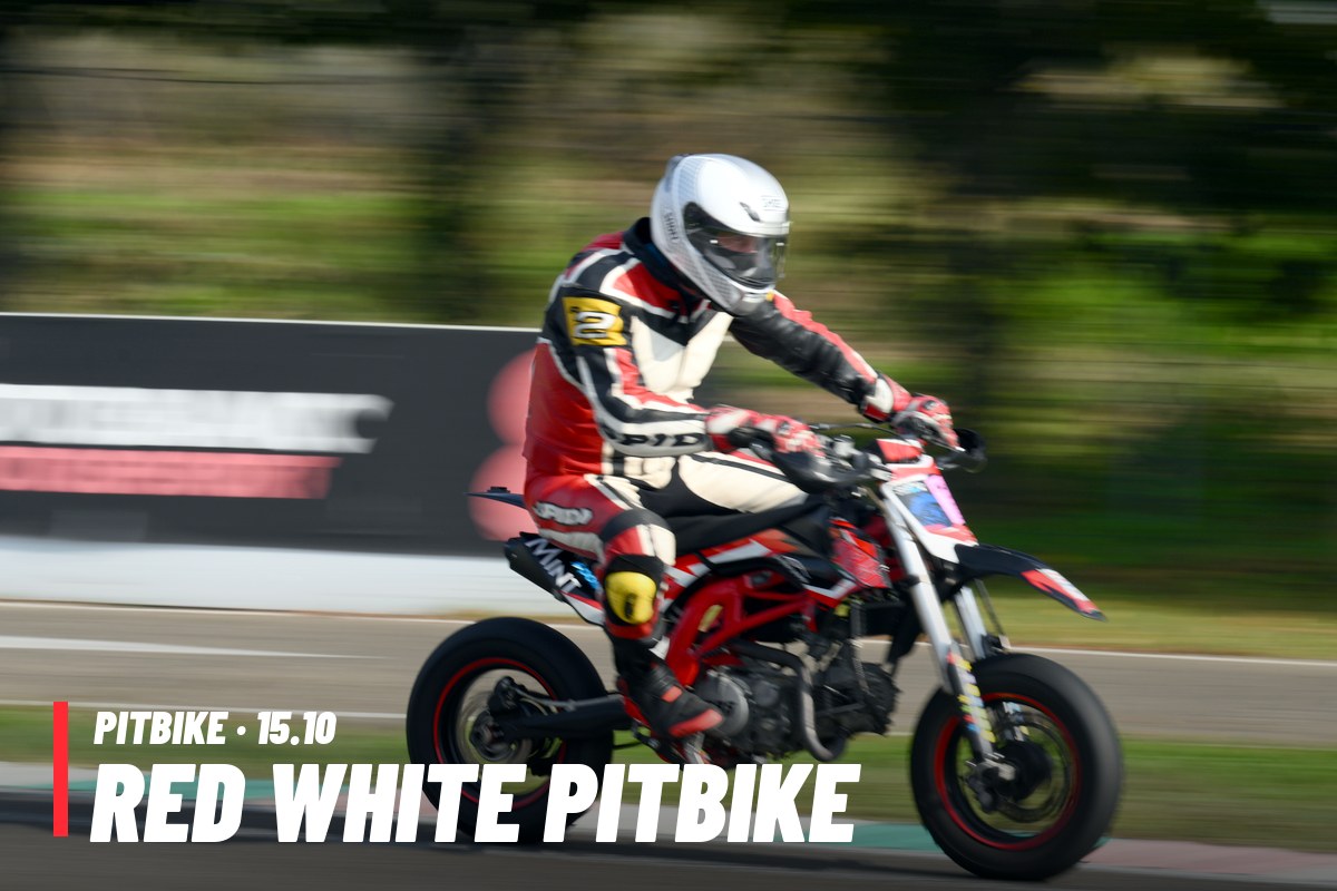 PITBIKE RED WHITE PITBIKE · 0 PACCHETTO – tutte le tue foto del 15/10
