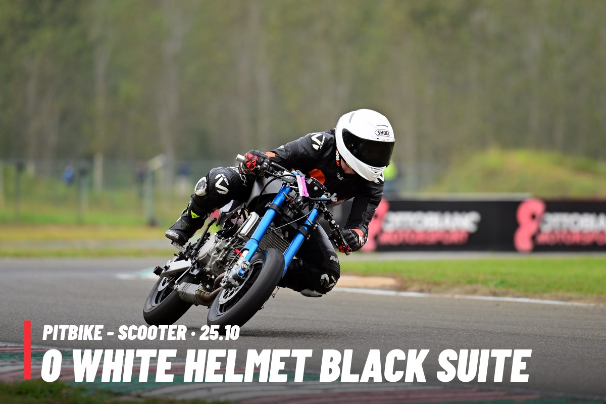 PITBIKE - SCOOTER 0 white helmet black suite · 0 PACCHETTO – tutte le tue foto del 25/10
