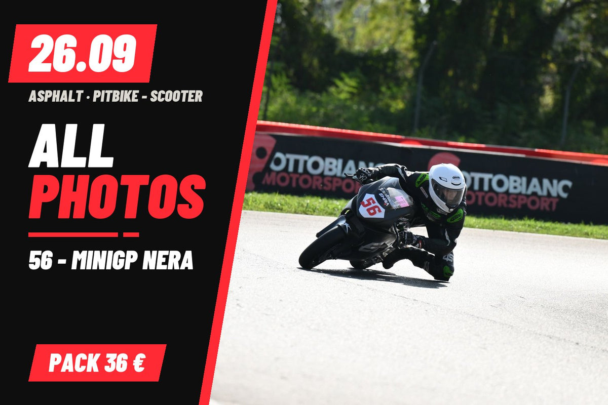 PITBIKE - SCOOTER 56 - MINIGP NERA · 0 PACCHETTO – tutte le tue foto del 26/09
