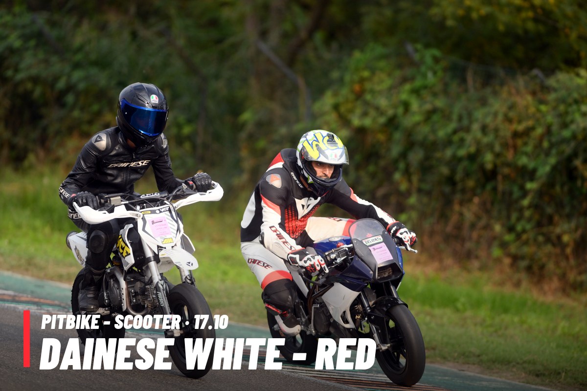 PITBIKE - SCOOTER DAINESE WHITE - RED · 0 PACCHETTO – tutte le tue foto del 17/10