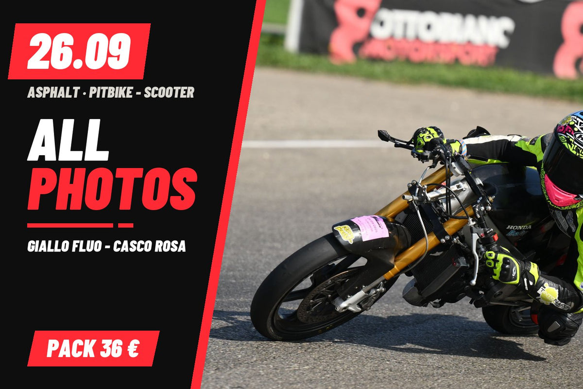 PITBIKE - SCOOTER GIALLO FLUO - CASCO ROSA · 0 PACCHETTO – tutte le tue foto del 26/09