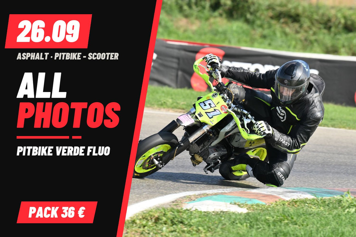 PITBIKE - SCOOTER PITBIKE VERDE FLUO · 0 PACCHETTO – tutte le tue foto del 26/09