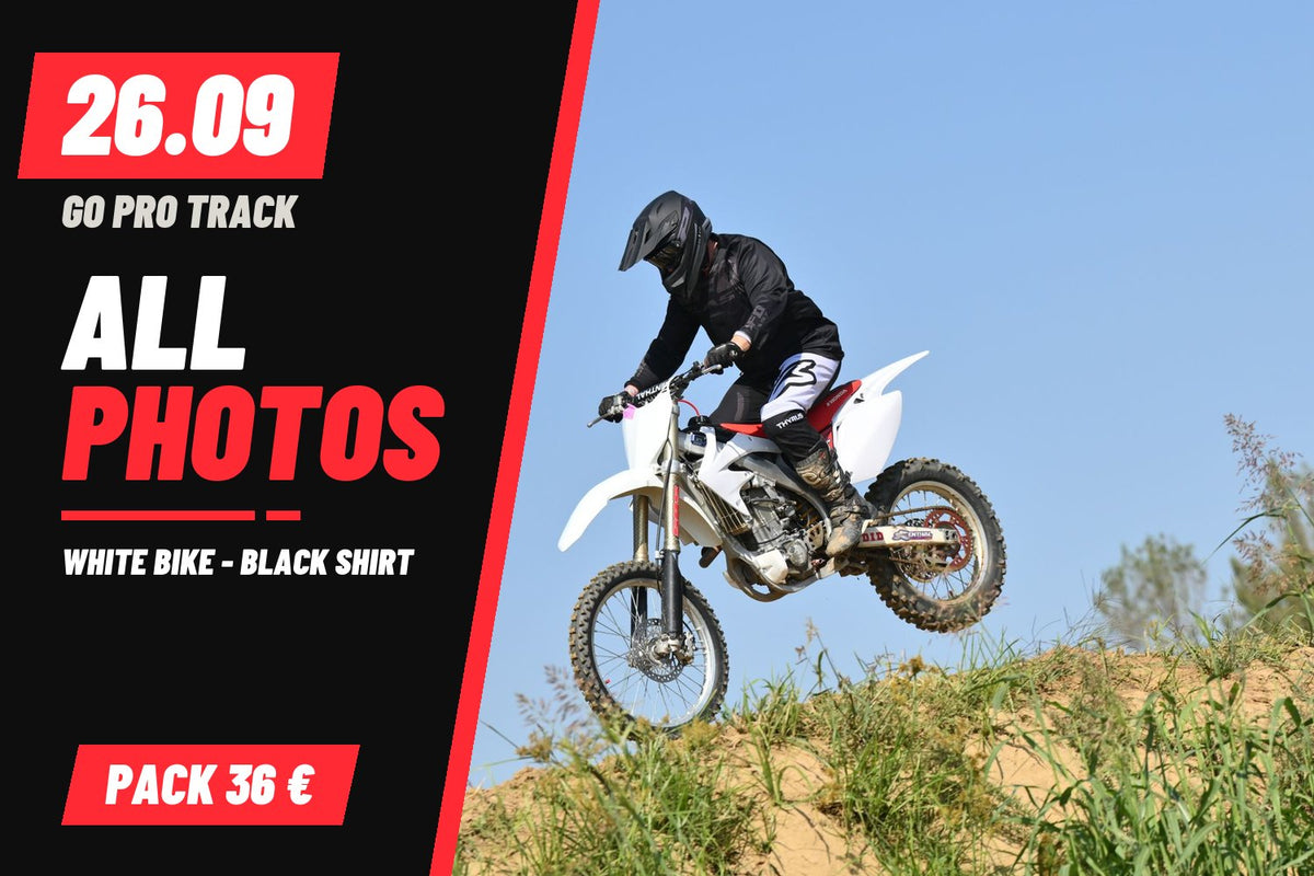 WHITE BIKE - BLACK SHIRT · 0 PACCHETTO – tutte le tue foto del 26/09