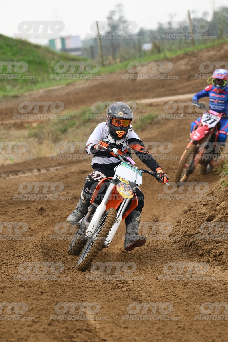 KTM ORANGE WHITE - BLACK WHITE ORANGE SUIT - BLACK ORANGE HELMET · DSH_0335