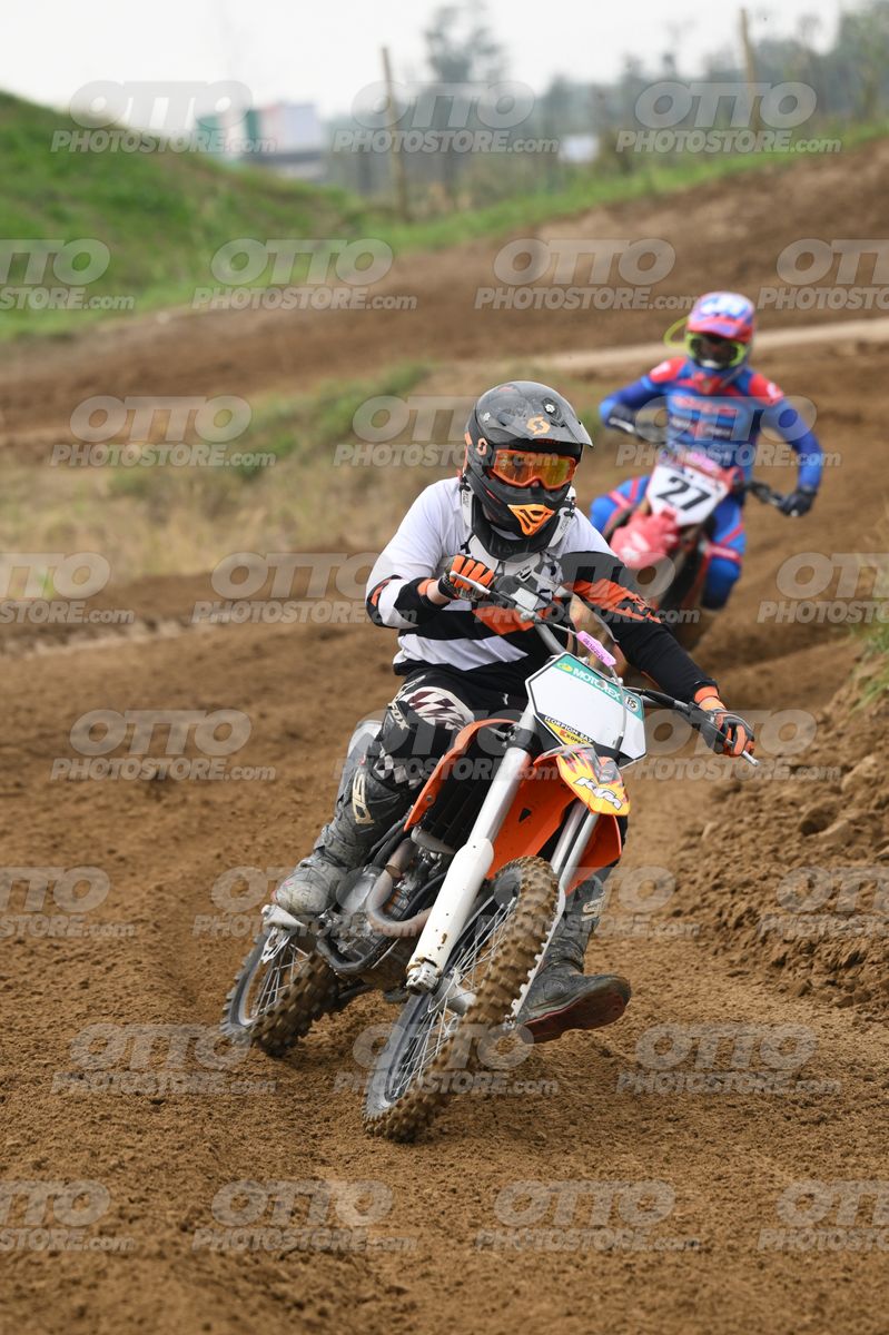 KTM ORANGE WHITE - BLACK WHITE ORANGE SUIT - BLACK ORANGE HELMET · DSH_0337