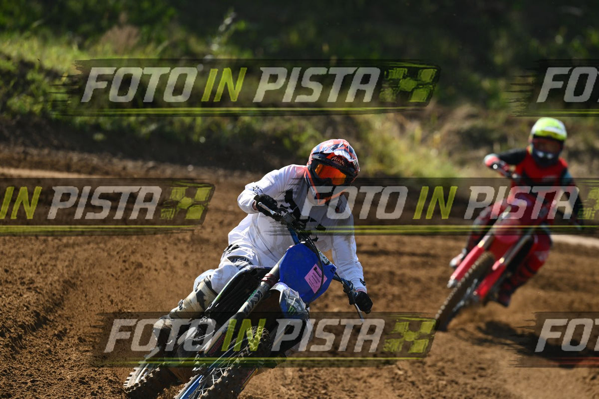 BLUE BIKE - WHITE SHIRT - ORANGE BLACK HELMET · DSH_0346
