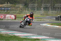 PITBIKE - SCOOTER WHITE BLACK MINI SPORT BIKE WITH TEAL TRIM AND PINK PLATE - ORANGE BLACK FLUO YELLOW MTECH SUIT - BLACK HELMET WITH ORANGE VISOR · DSH_0631
