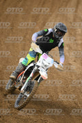 WHITE BIKE WITH PINK NUMBER PLATE - BLACK GREY FLUO GREEN FOX SUIT WITH FLUO YELLOW GREEN TEAL PANTS - BLACK GREY HELMET · DSH_0693