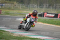 PITBIKE - SCOOTER WHITE BLACK MINI SPORT BIKE WITH TEAL TRIM AND PINK PLATE - ORANGE BLACK FLUO YELLOW MTECH SUIT - BLACK HELMET WITH ORANGE VISOR · DSH_0824