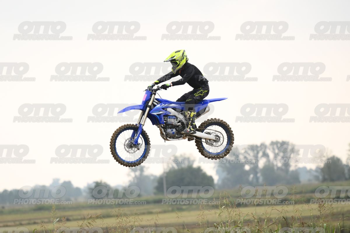 YAMAHA YZ -45F blue - Yellow Helmet · DSH_1446