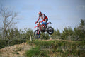 BETA RR RED WHITE BLUE - RED BLACK FXR SUIT WITH BLUE PANTS - WHITE RED HELMET WITH GREEN GOGGLES · DSH_2015