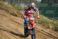 BETA RR RED WHITE BLUE - RED BLACK FXR SUIT WITH BLUE PANTS - WHITE RED HELMET WITH GREEN GOGGLES · DSH_3148