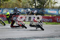 SUPERMOTO 21 RED SUPERMOTO - BLACK YELLOW SUIT - WHITE BLACK GREY HELMET · DSH_3589