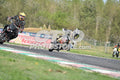 SUPERMOTO 21 RED SUPERMOTO - BLACK YELLOW SUIT - WHITE BLACK GREY HELMET · DSH_3806